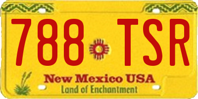 NM license plate 788TSR