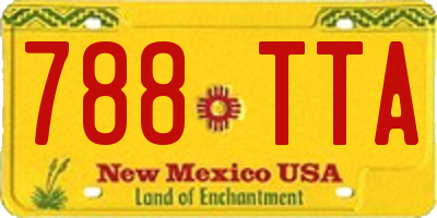 NM license plate 788TTA