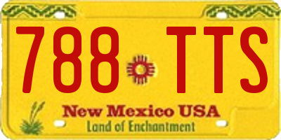 NM license plate 788TTS