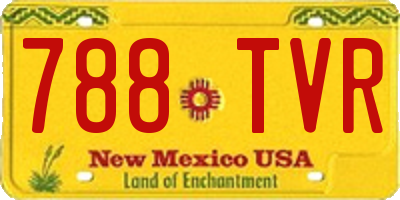 NM license plate 788TVR