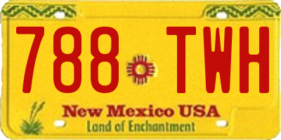 NM license plate 788TWH