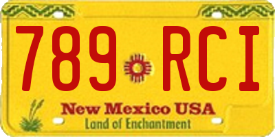 NM license plate 789RCI