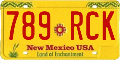 NM license plate 789RCK