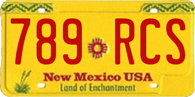 NM license plate 789RCS