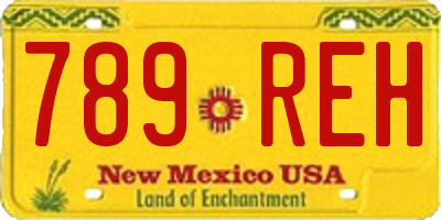 NM license plate 789REH