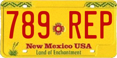 NM license plate 789REP
