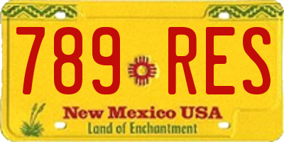 NM license plate 789RES