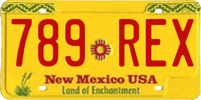 NM license plate 789REX