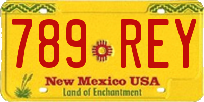 NM license plate 789REY