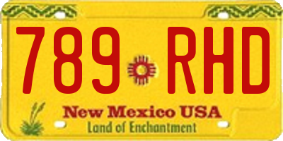 NM license plate 789RHD