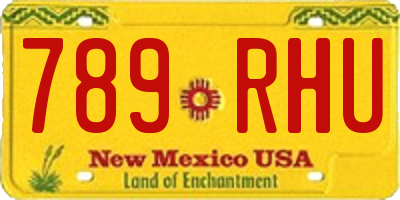 NM license plate 789RHU