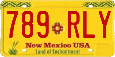 NM license plate 789RLY