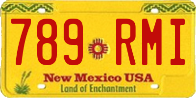NM license plate 789RMI