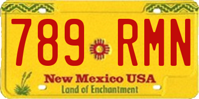 NM license plate 789RMN