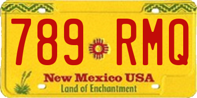 NM license plate 789RMQ