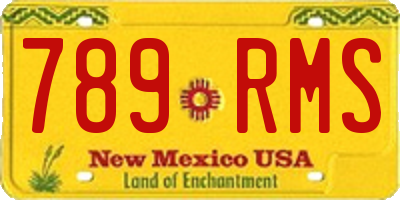 NM license plate 789RMS