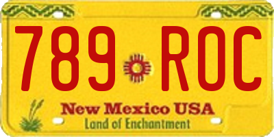 NM license plate 789ROC