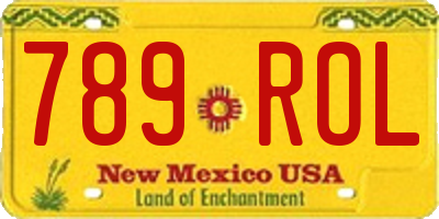 NM license plate 789ROL