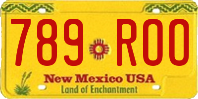 NM license plate 789ROO