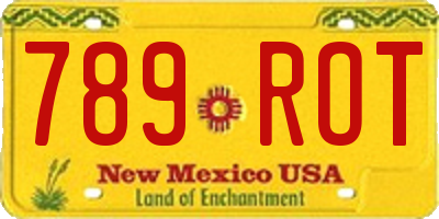 NM license plate 789ROT