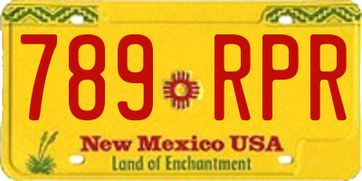 NM license plate 789RPR