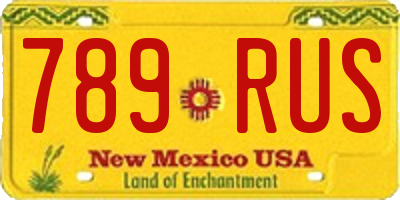 NM license plate 789RUS