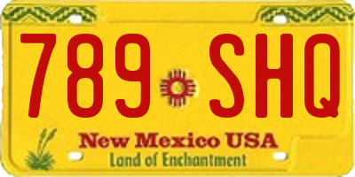 NM license plate 789SHQ