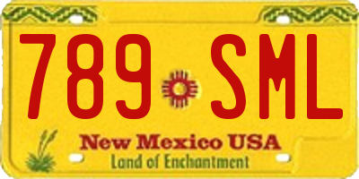 NM license plate 789SML