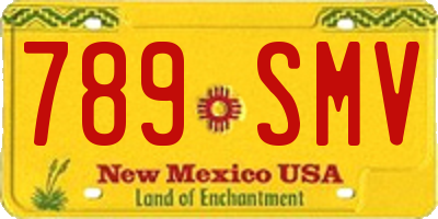 NM license plate 789SMV