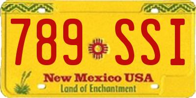 NM license plate 789SSI