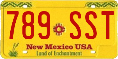 NM license plate 789SST