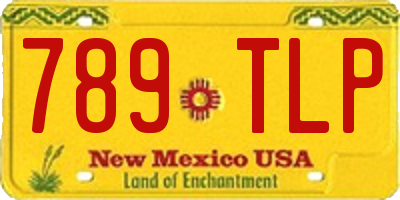 NM license plate 789TLP