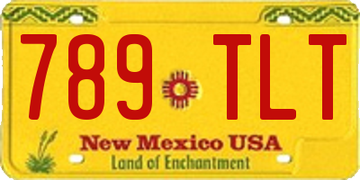 NM license plate 789TLT