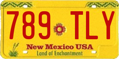 NM license plate 789TLY