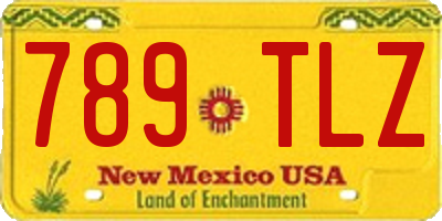 NM license plate 789TLZ
