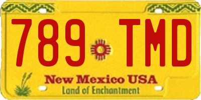 NM license plate 789TMD