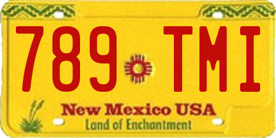 NM license plate 789TMI