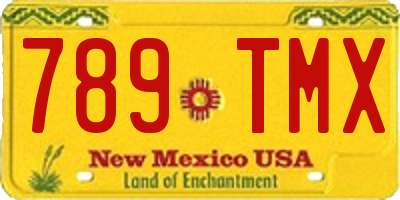 NM license plate 789TMX