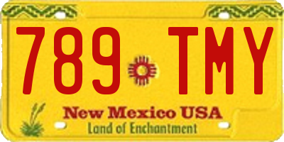 NM license plate 789TMY