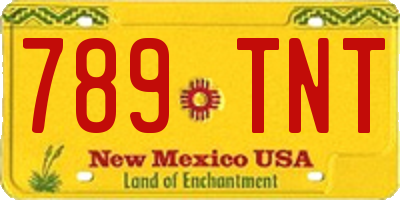 NM license plate 789TNT