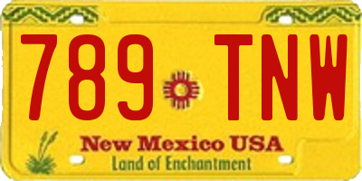 NM license plate 789TNW