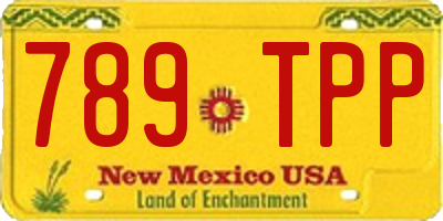 NM license plate 789TPP