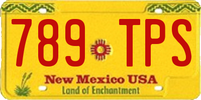 NM license plate 789TPS