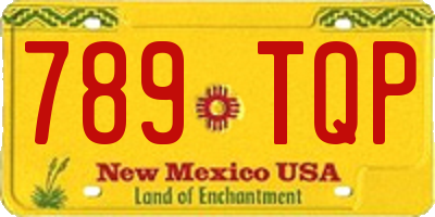 NM license plate 789TQP