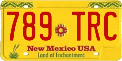 NM license plate 789TRC