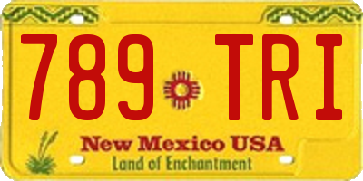 NM license plate 789TRI