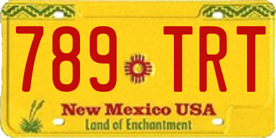 NM license plate 789TRT