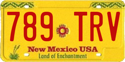 NM license plate 789TRV