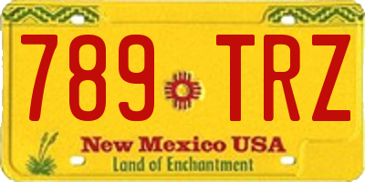 NM license plate 789TRZ