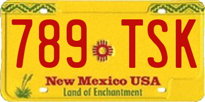 NM license plate 789TSK
